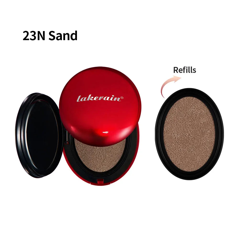 Sunscreen Cushion Foundation Fit Cushion Foundation Full Coverage Waterproof Long-lasting Concealer Long-lasting Korean Makeup Peaceful Pleasures Health and Wellness 23N and Refills