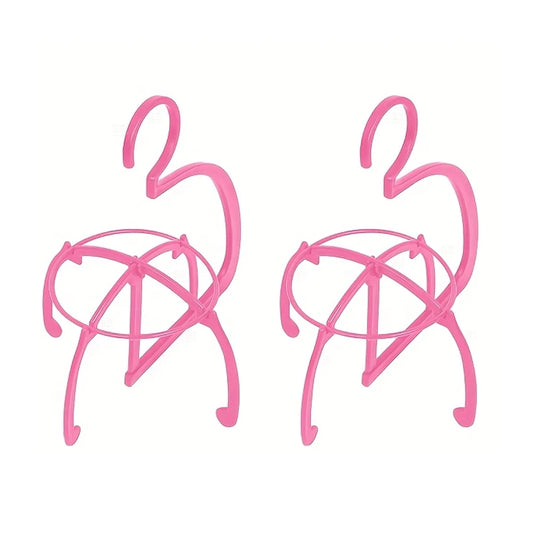 Pink Hanging Wig Hanger Rack for Wigs & Extensions | 1/2/3pcs Wig Storage Hanger Peaceful Pleasures Health and Wellness 2pcs