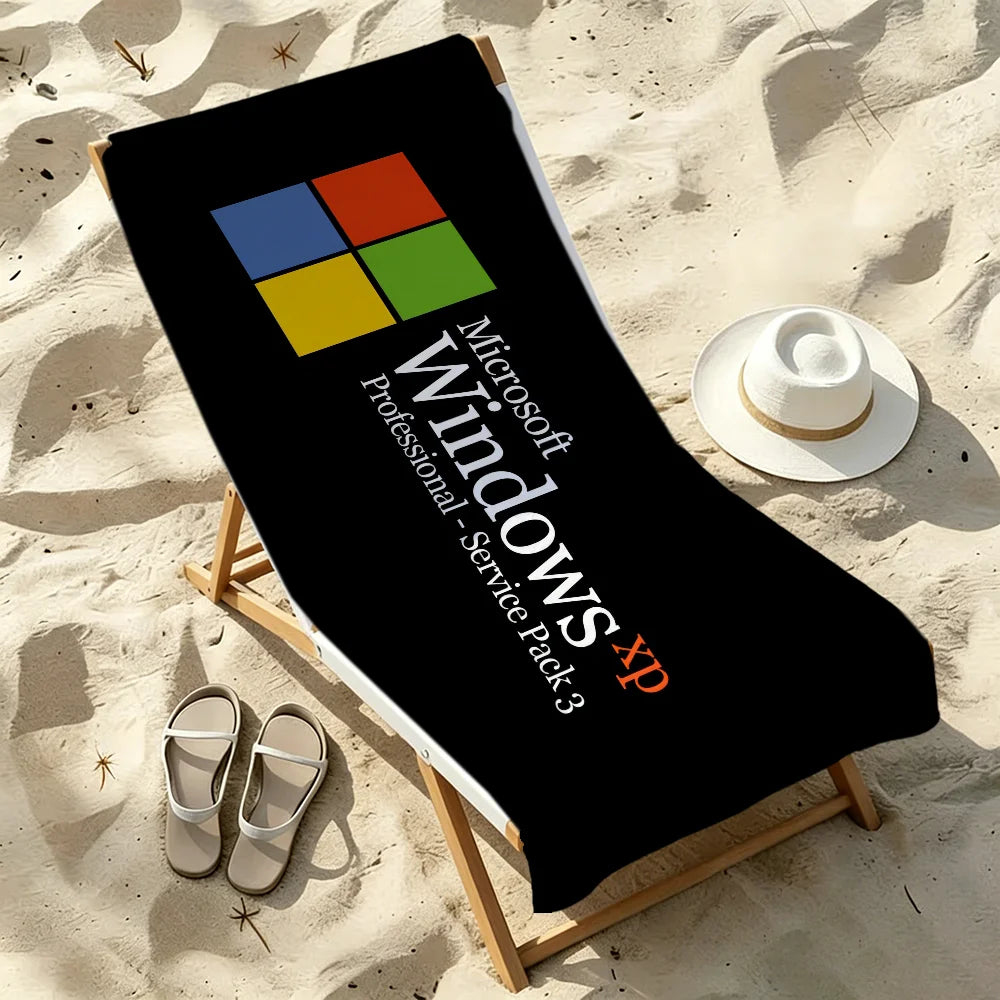 Computer Malfunction Quick-Dry Beach Towel | Funny Tech Gift