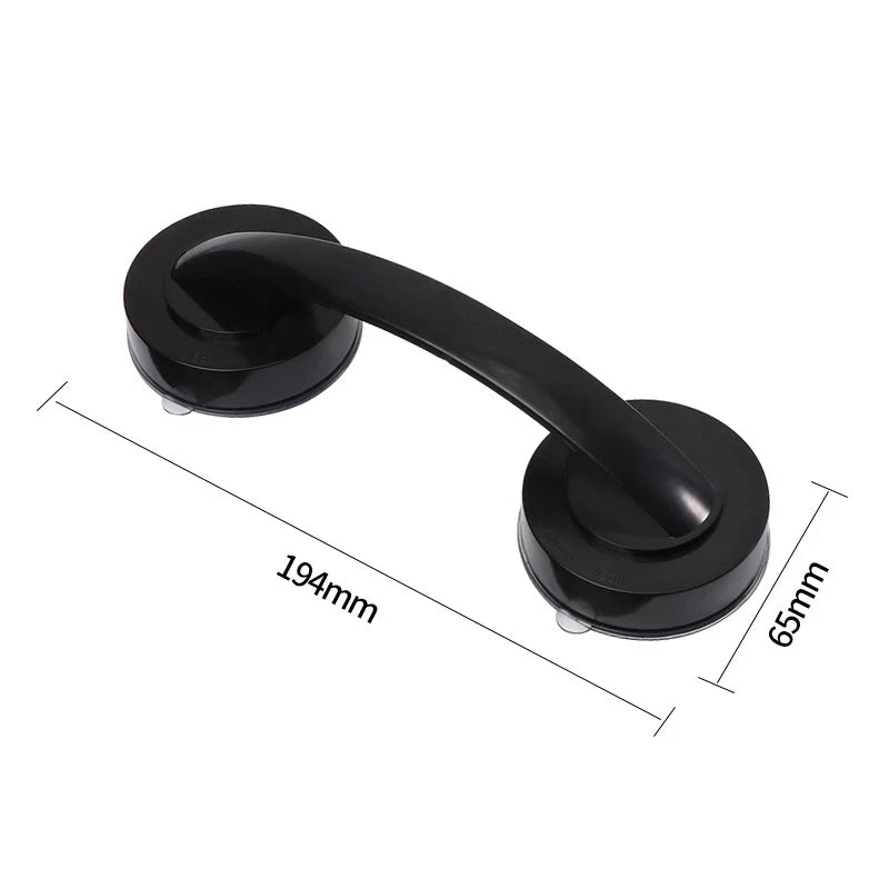 No-Drill Suction Cup Grab Bar | Bathroom Safety Handle 1–2 Pack