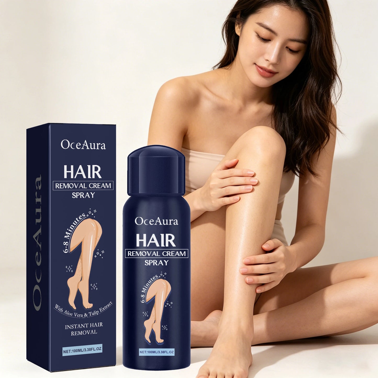 Aloe Vera Hair Removal Spray 100ml – Gentle & Non-Irritating