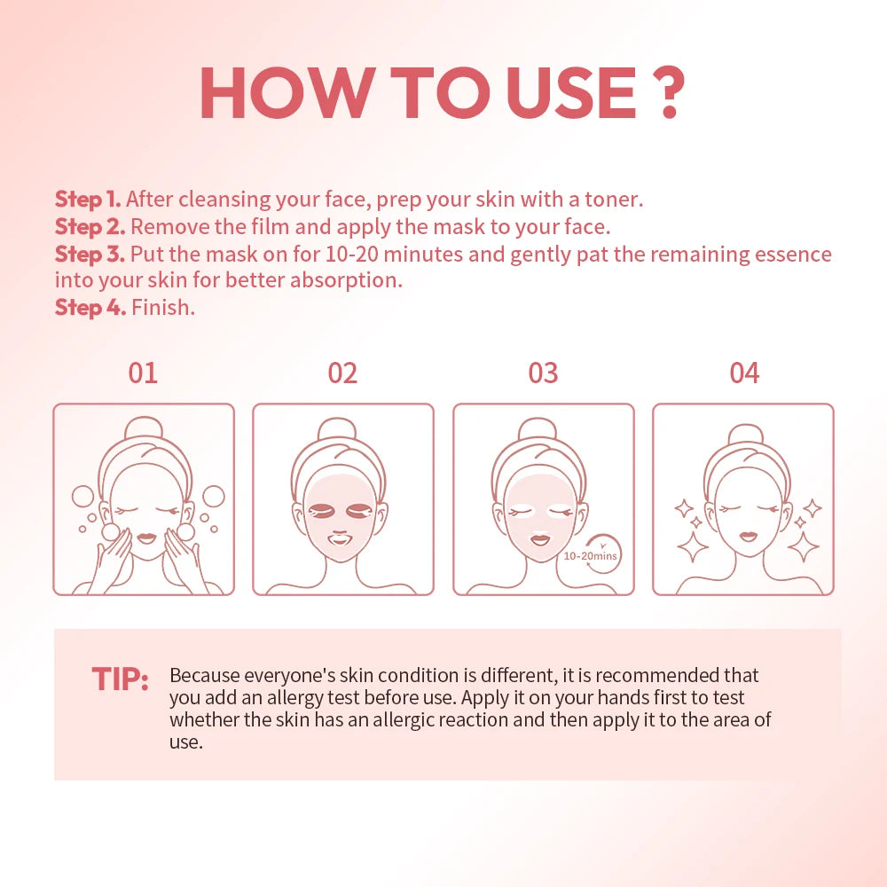 Korean Salmon DNA PDRN Mask Pink Vita Coating Sheet Mask Hydrate Firm Balance Glass Skin Facial Care Mask Peaceful Pleasures Health and Wellness
