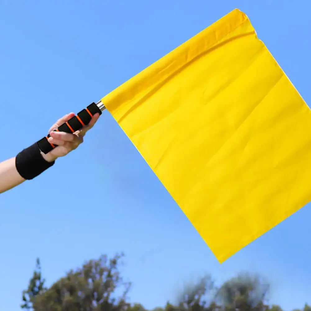 Soccer Referee Flag for Training and Competition Peaceful Pleasures Health and Wellness