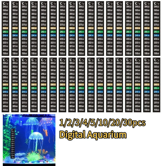 Stick-on Aquarium Temperature Strip for Accurate Readings Peaceful Pleasures Health and Wellness