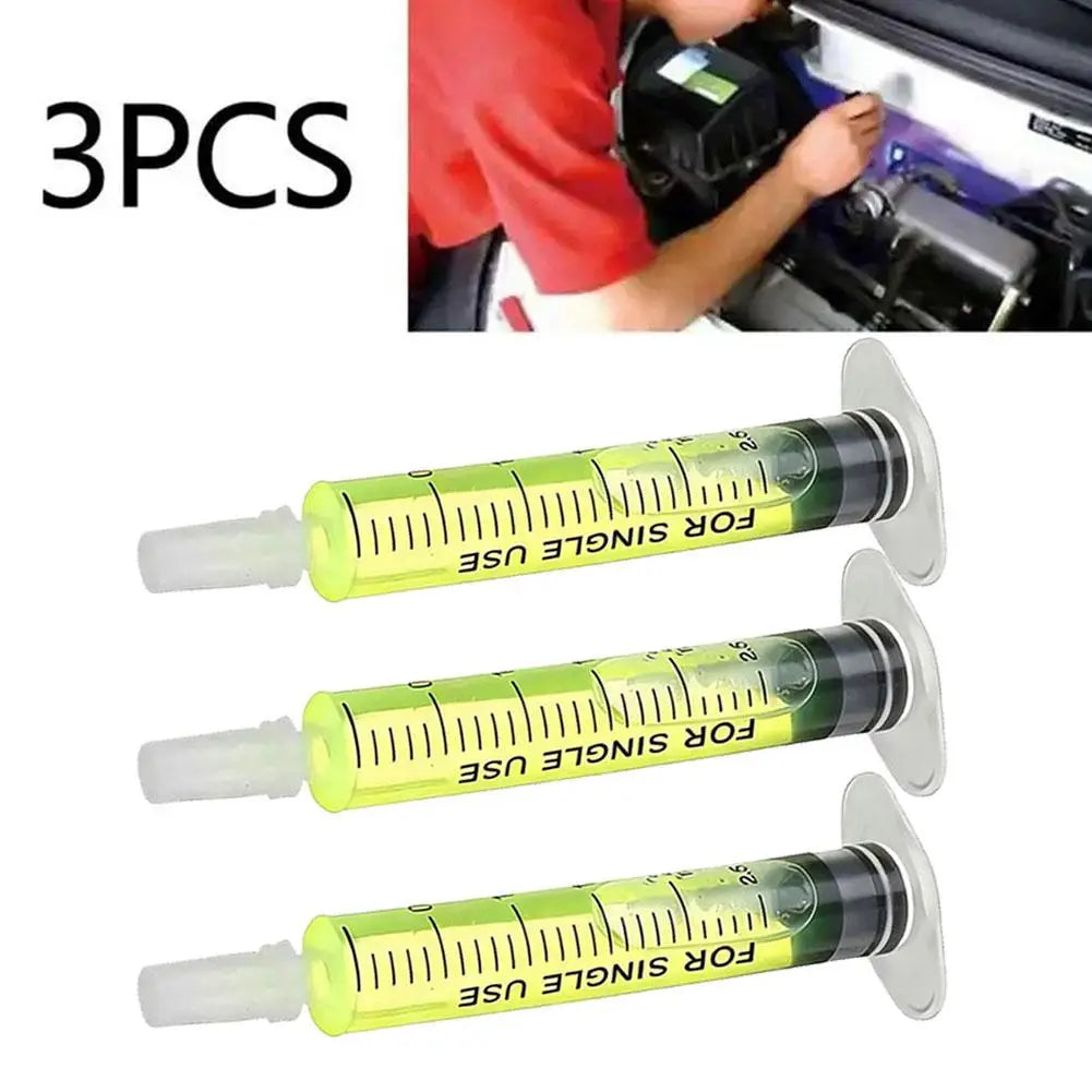 3PCS R134a Refrigerant Oil Leak Repair Agent Car Air Conditioner Plugging Agent Car Fluorescent Leak Detection Oil Leak Repair Peaceful Pleasures Health and Wellness