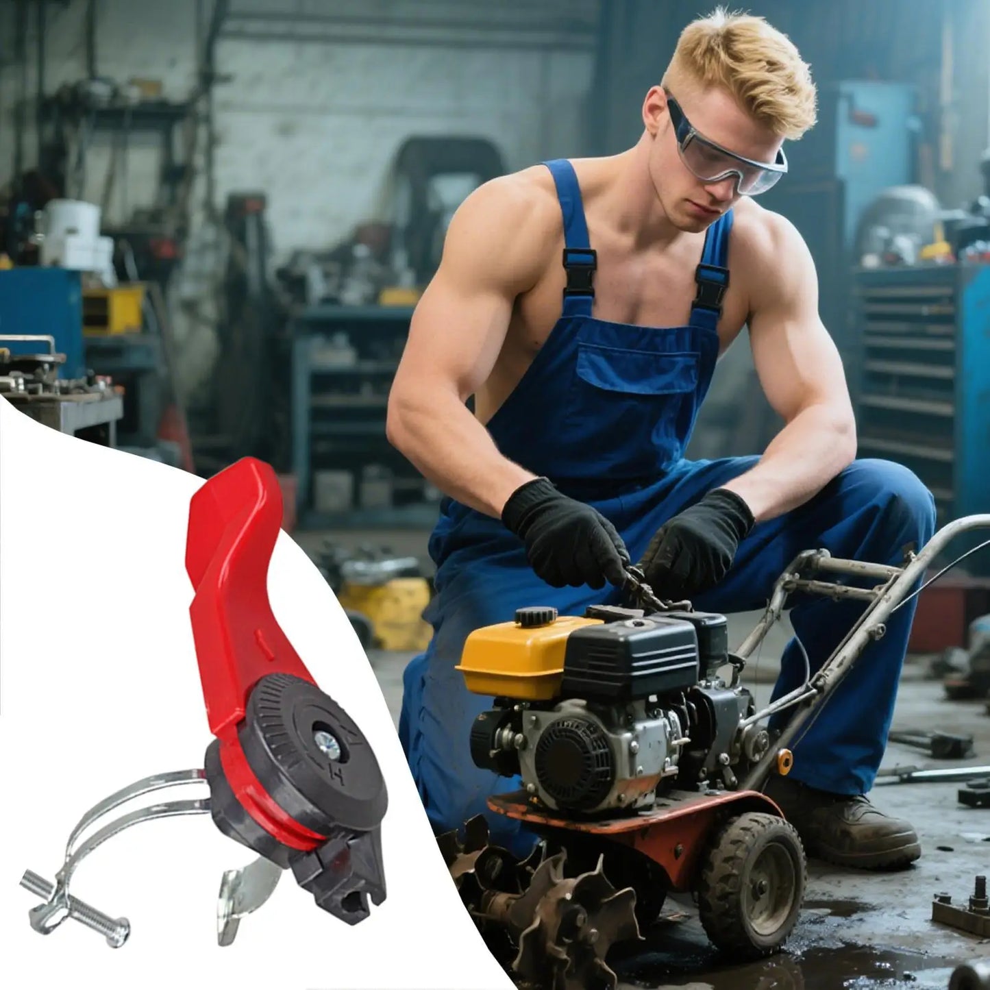 Tiller Throttle Control Switch Cable Lever | Mini Tiller & Road Cutter