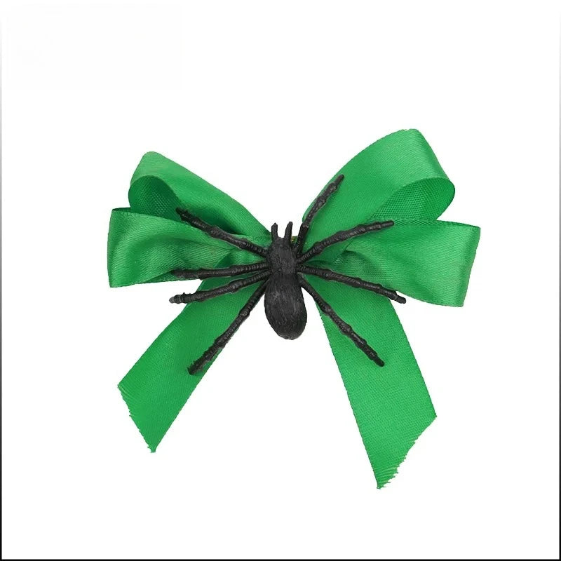 Halloween Spider Bow Hair Clips | Party Cosplay Gift (1–6 Pcs)