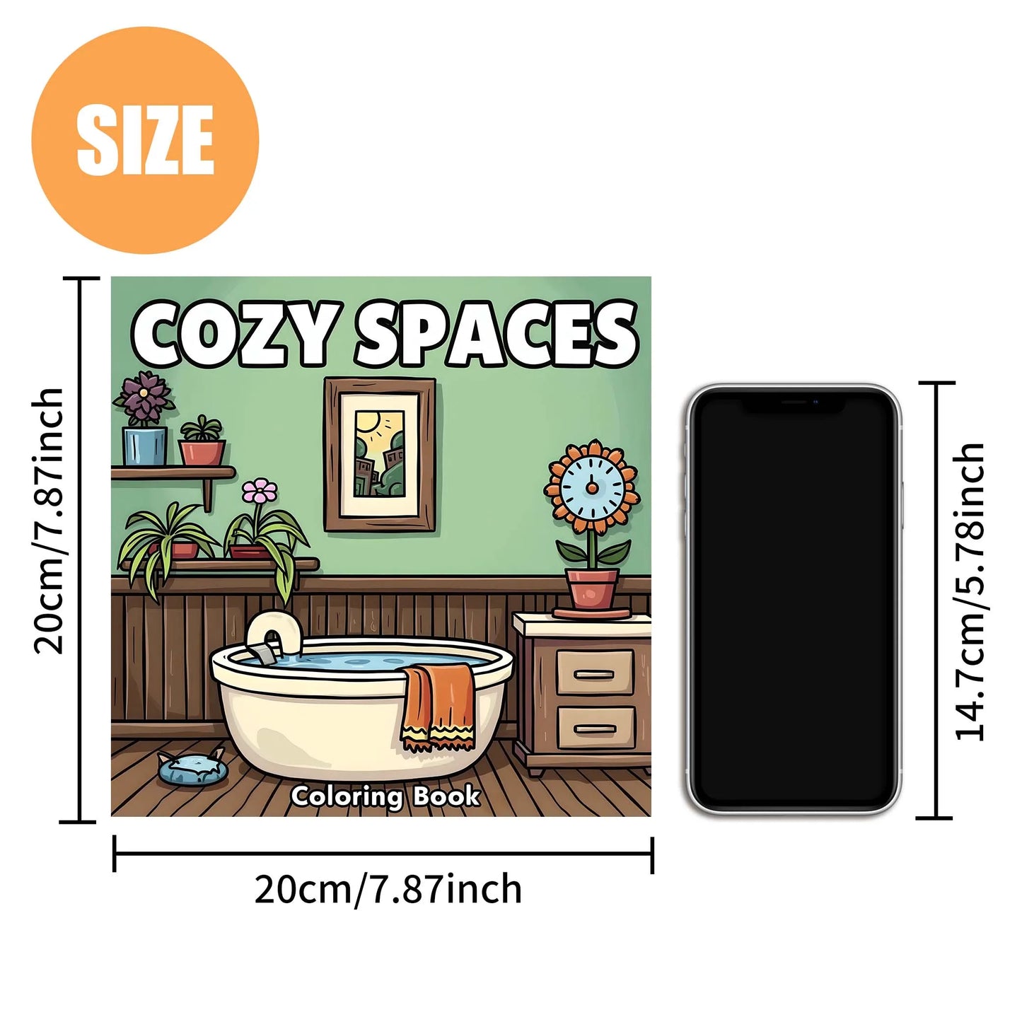 Bview Art Cozy Spaces Stress-relief Coloring Book Adults Bold Easy