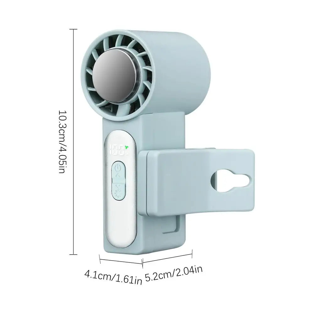 Portable Clip-On Fan with LED Display | 100-Speed Personal Fan