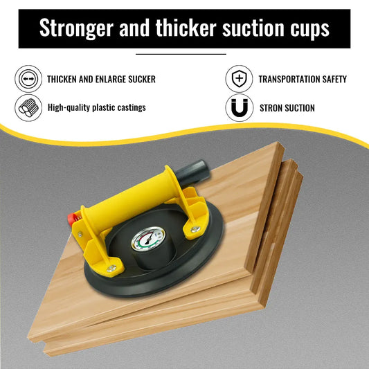 New Upgrade 8 Inch Vacuum Suction Cup 250KG Heavy Duty Strong Suction Puller Tile Glass Peaceful Pleasures Health and Wellness