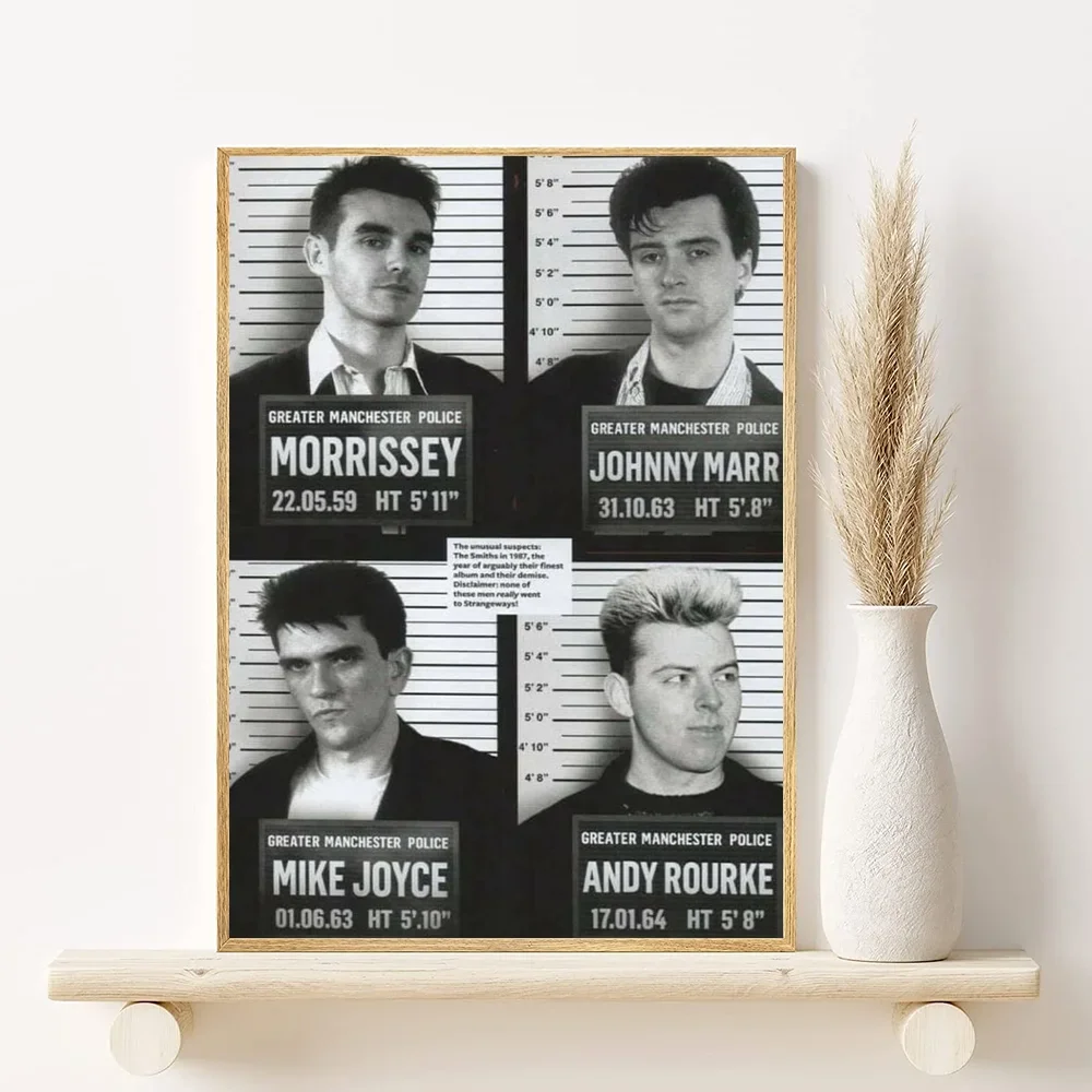 The Smiths Rock Band Minimalist Canvas Poster | Wall Art Print Canvas Wall Art Peaceful Pleasures Health and Wellness