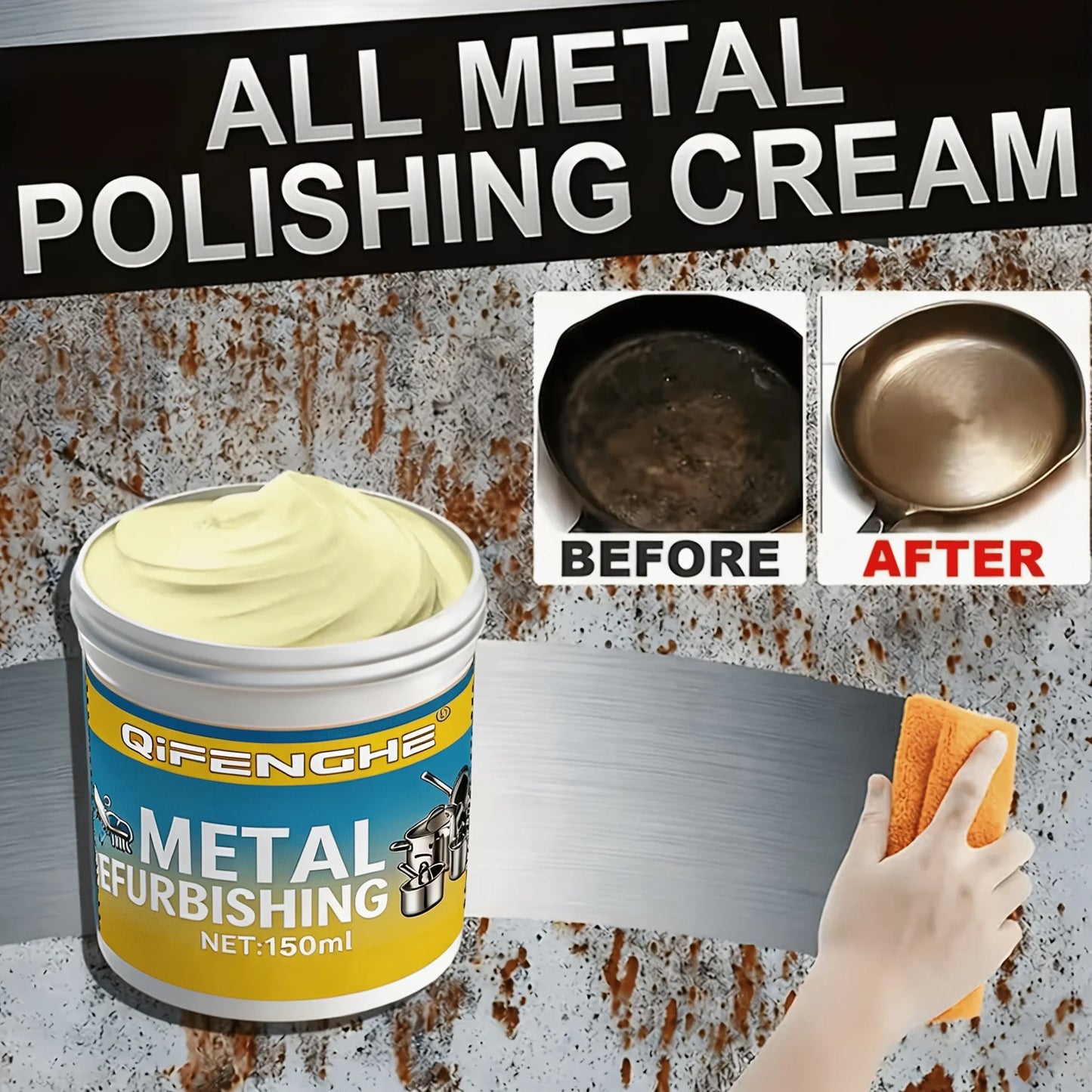 Metal Polishing Paste – Chrome & Multi-Metal Polish Compound