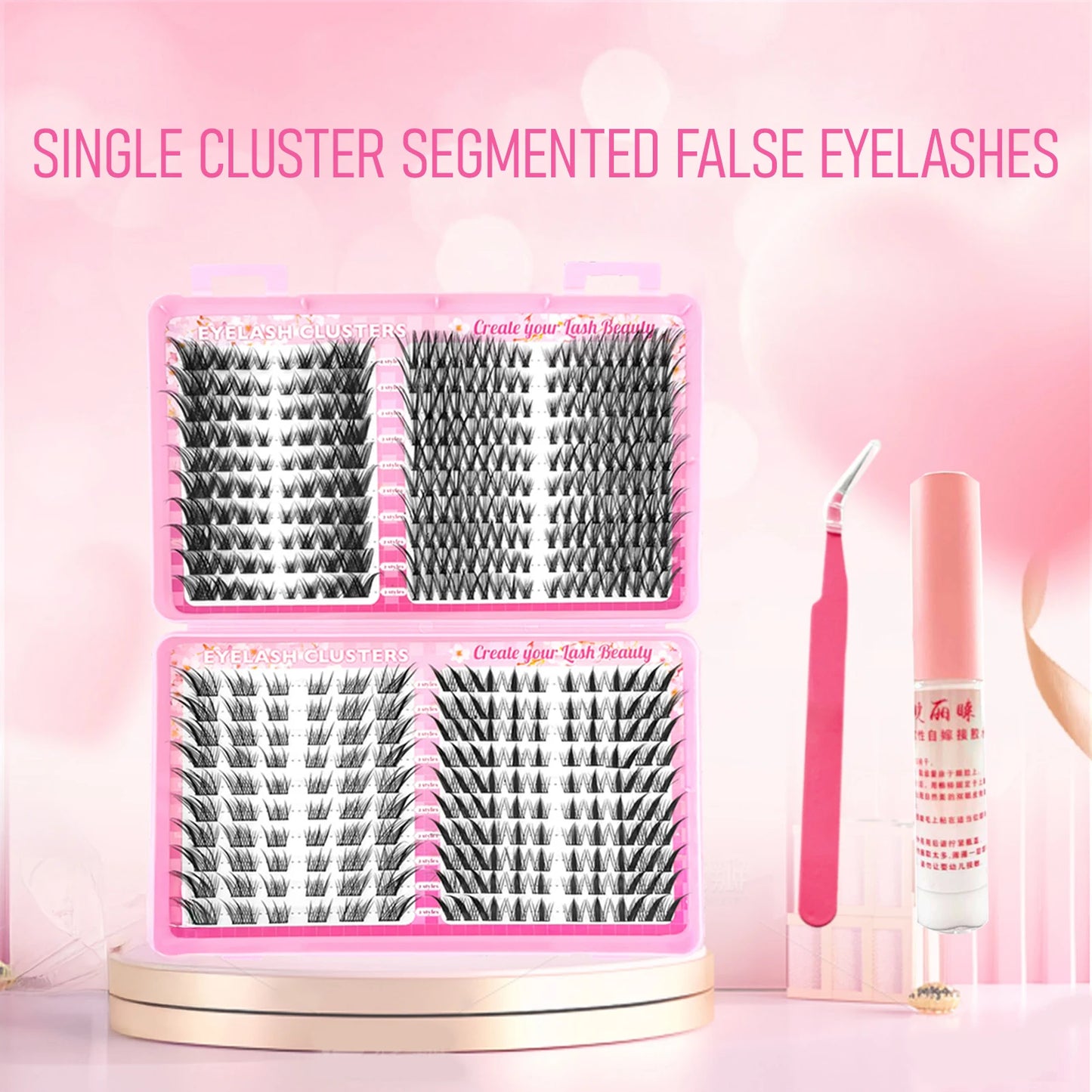 Manga Cluster False Lashes 10–16mm Fluffy Fairy DIY Extensions