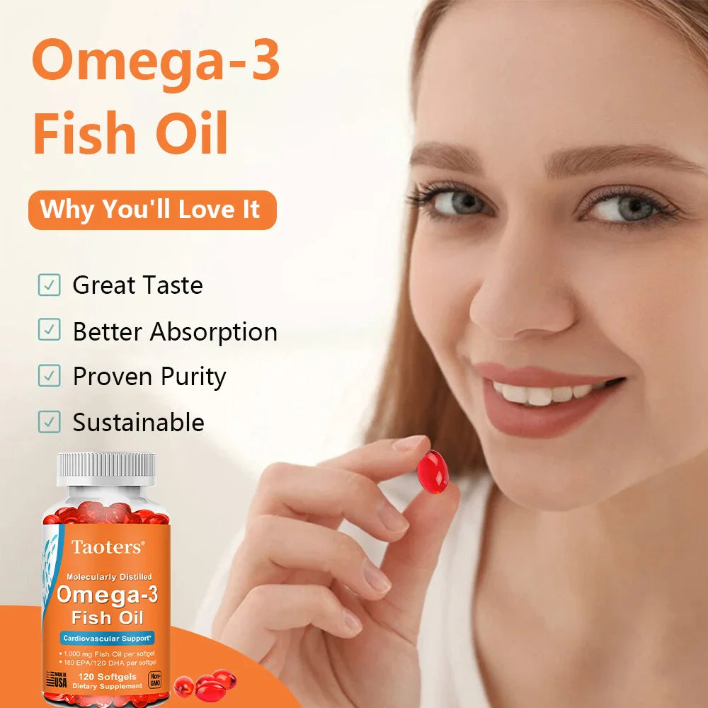 2000mg Triple Strength Omega-3 Fish Oil | 360mg EPA 240mg DHA
