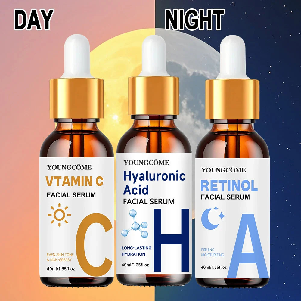 YOUNGCOME Hyaluronic Acid Face Serum – 3-Piece Hydrating Set