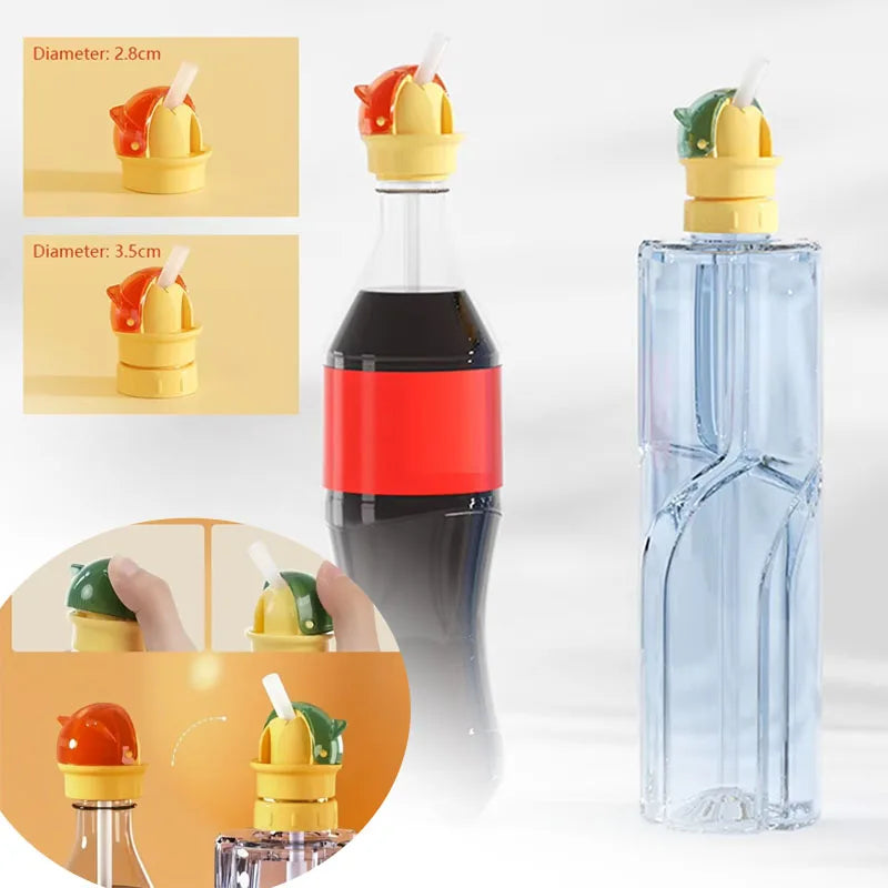 Universal Baby Bottle Cap with Anti-Choke Straw | Kids Sippy