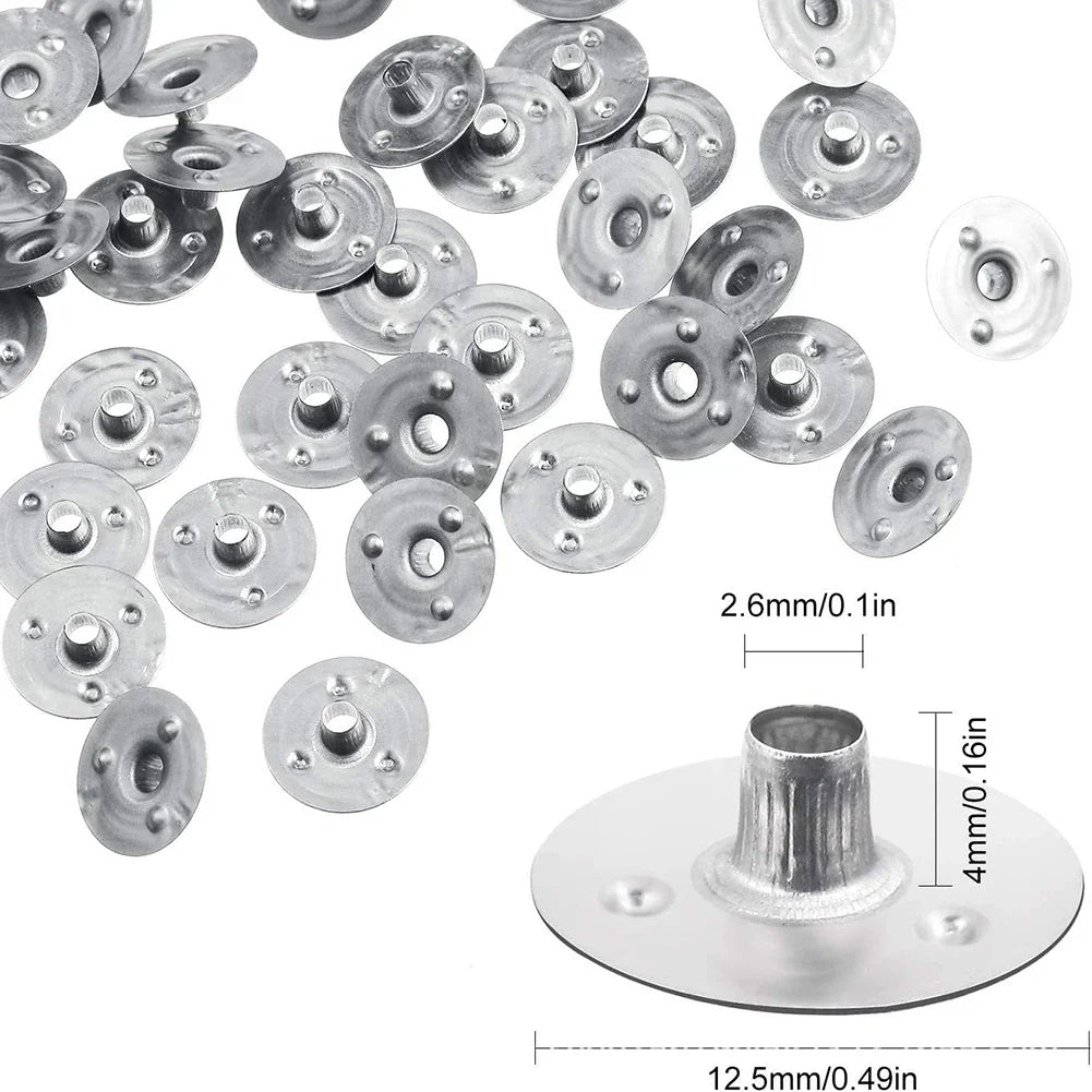 500-Pc Metal Candle Wick Sustainer Tabs | DIY Candle Making Kit