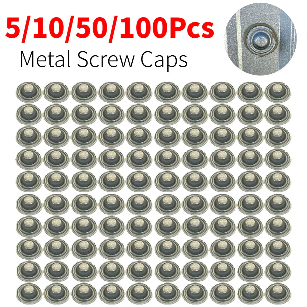 Metal Screw Caps – Waterproof & Corrosion Resistant (5–100 Pack)