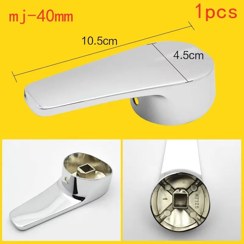 Chrome Zinc Alloy Faucet Lever Handle – 35mm & 40mm Replacement