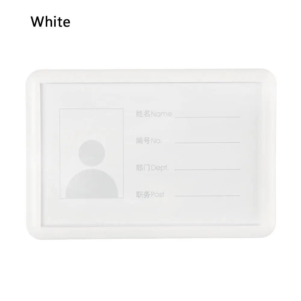ID Badge Holder with Pin Clip | Name Tag & Card Case