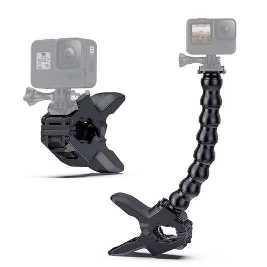 VeFly 8-Joint Flex Clamp Gooseneck Mount for GoPro & Action Cams Action Camera Mount Oasis Select