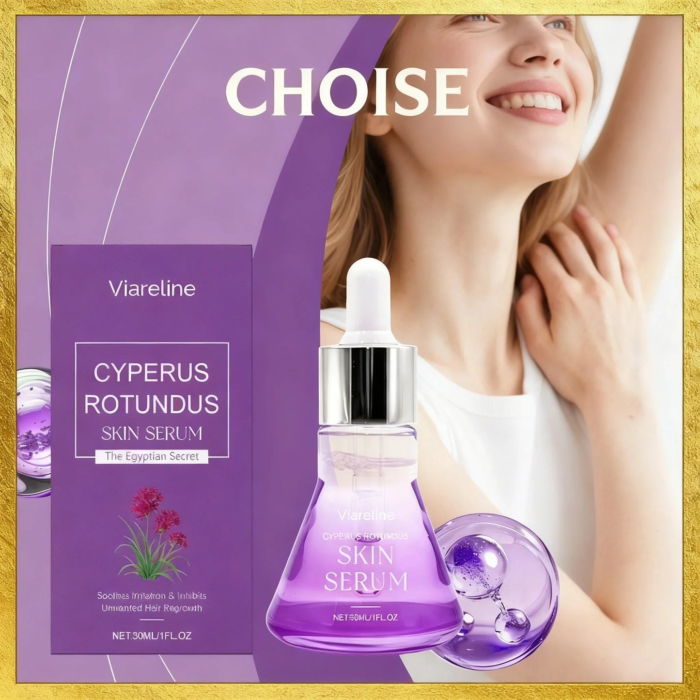 Post Hair Removal Serum – Hyaluronic Acid & Ceramide 30ml