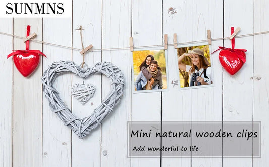 100pc Mini Wood Clothespins 25mm – Decorative Clothes Pegs Decorative Clothespins Peaceful Pleasures Health and Wellness