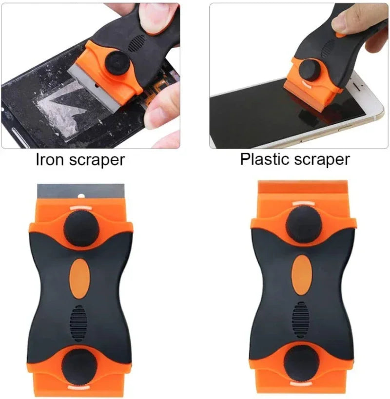 Razors Blade Window Cleaning Tools Double-Sided Windowss Cleaner Knife Glass Squeegee Sticker Caulking Agent Kitchen Scrape Glue Peaceful Pleasures Health and Wellness