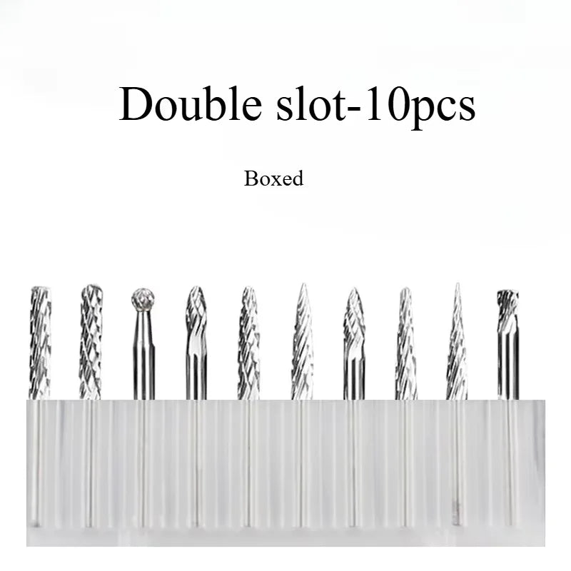 Tungsten Carbide Rotary Burr Set – 3mm Shank Grinding & Engraving
