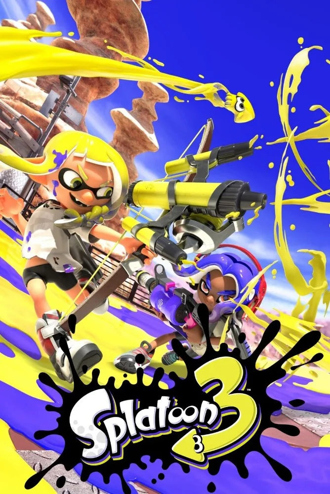 Classic game Splatoon 3 poster anime painting art Canvas printing Wall Home Living Room Internet bar decoration hanging painting Peaceful Pleasures Health and Wellness A16 50X70CM
