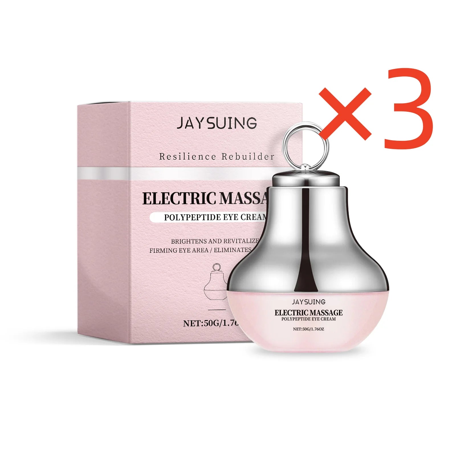 Jaysuing Electric Eye Cream Accelerate Absorption Moisturize Skin Fade Dark Circle Reduce Crow's Feet Automatic Roller Eye Serum Peaceful Pleasures Health and Wellness