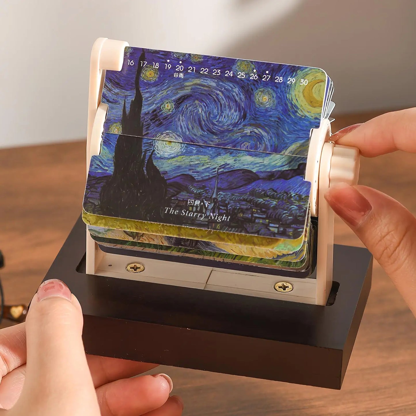 Mini Mechanical Rotating Desk Calendar 2026 | Aesthetic Planner