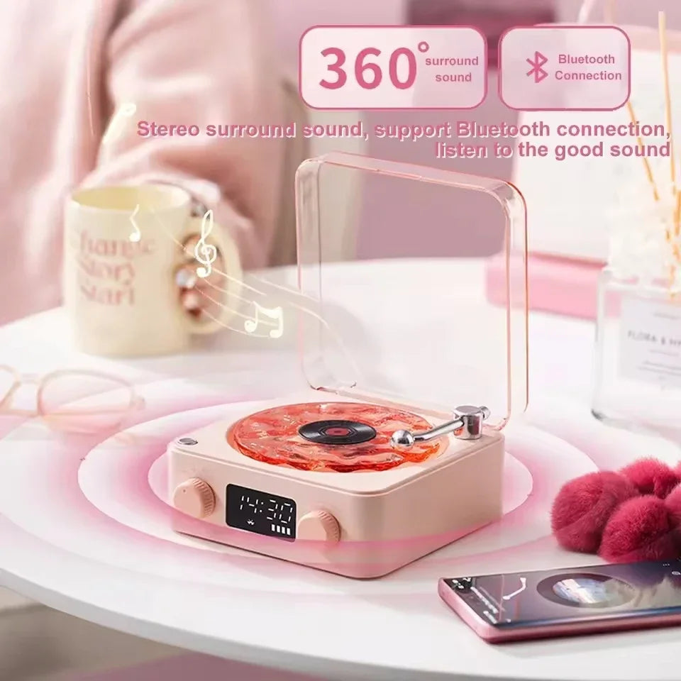 AyeBeau Retro Bluetooth Speaker with Lamp & 360° Stereo
