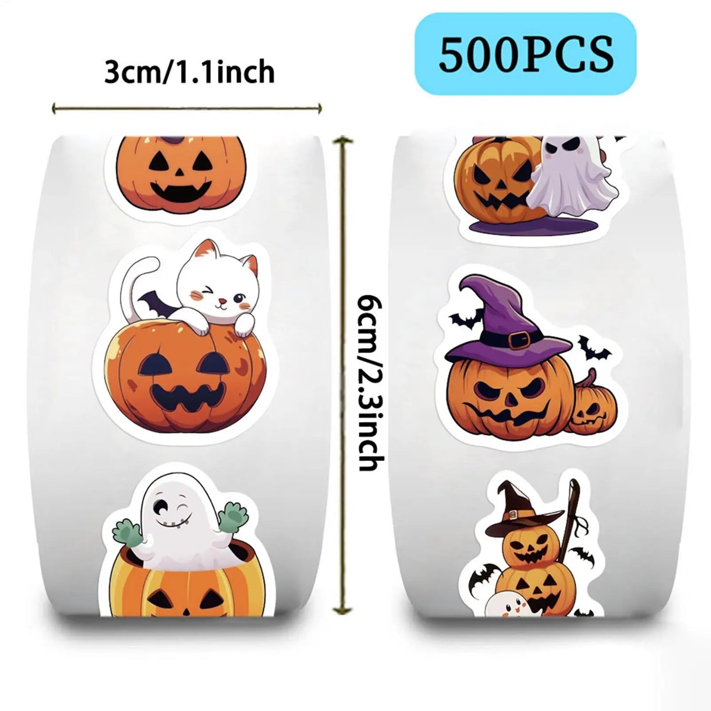 Halloween Pumpkin Stickers 500 Pieces Pumpkin Face Shape Seals Decals Halloween Envelope Stickers For Card Making Cookie Cupcake Peaceful Pleasures Health and Wellness
