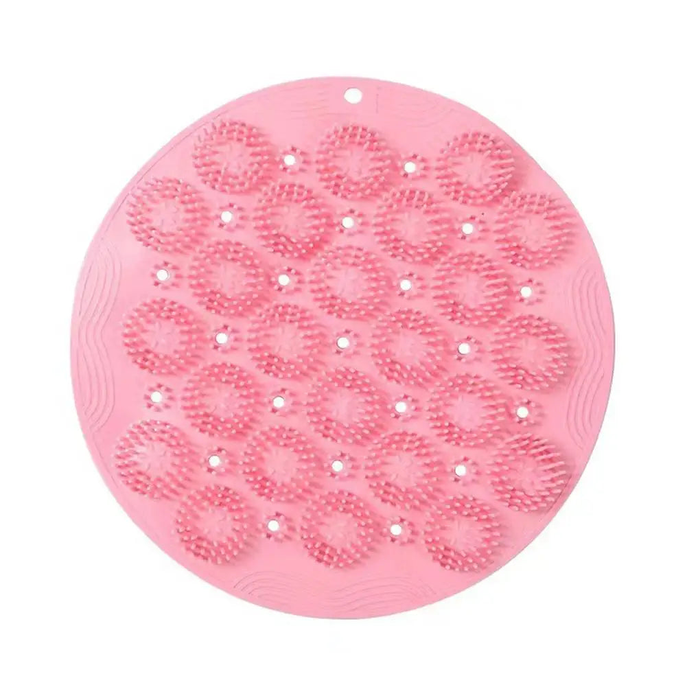Silicone Shower Foot & Back Scrubber Mat w/ Suction Cup Bath & Body Peaceful Pleasures Health and Wellness C