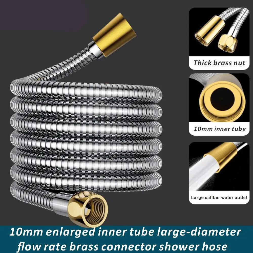 SUS304 Flexible Shower Hose 1.5M 2M 3M Stainless Steel