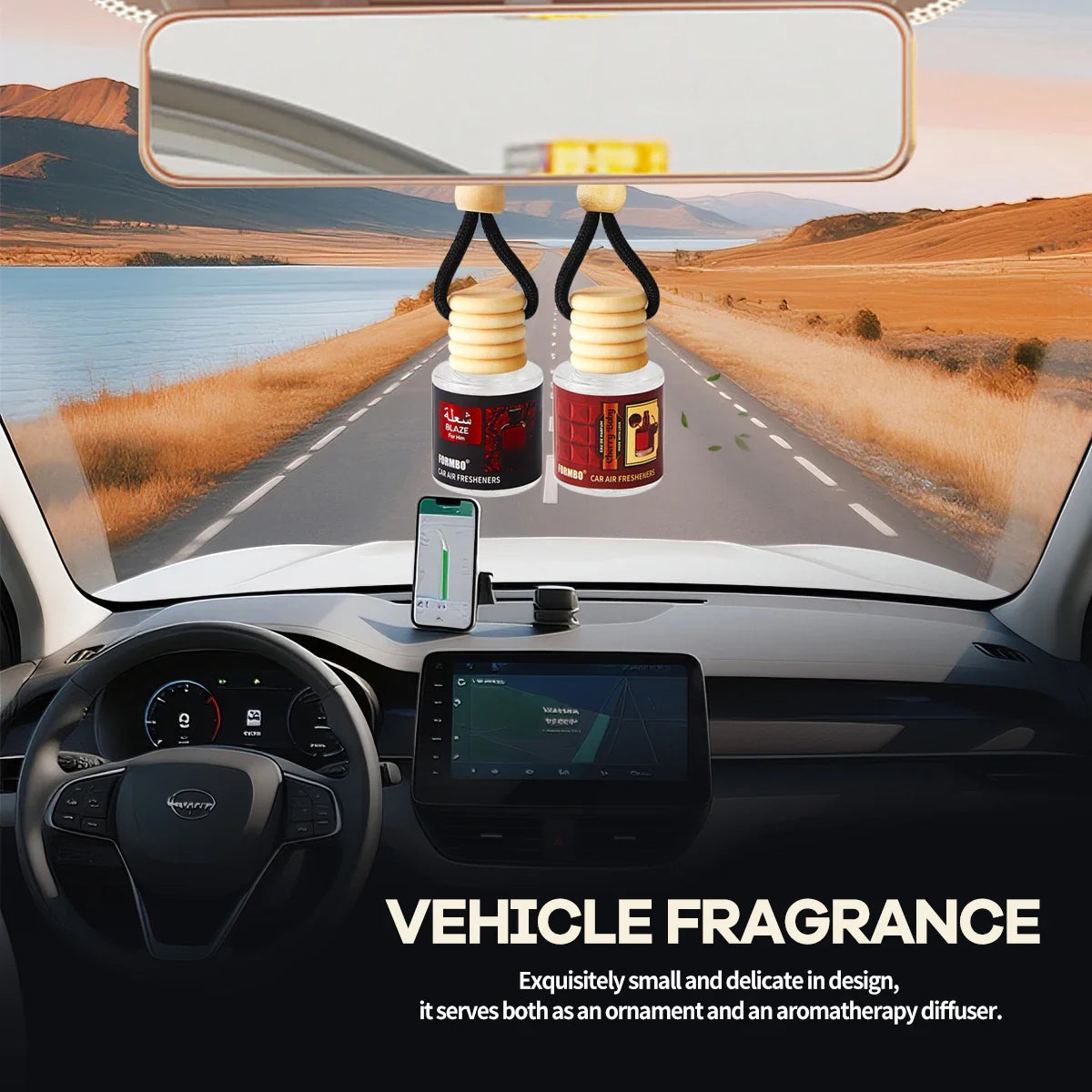 Long-Lasting Car Air Freshener – Essential Oil Fragrance