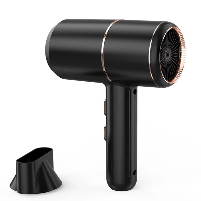 Portable high-speed mini hair dryer Professional home dormitory hair dryer Intelligent ion hair dryer Peaceful Pleasures Health and Wellness black US