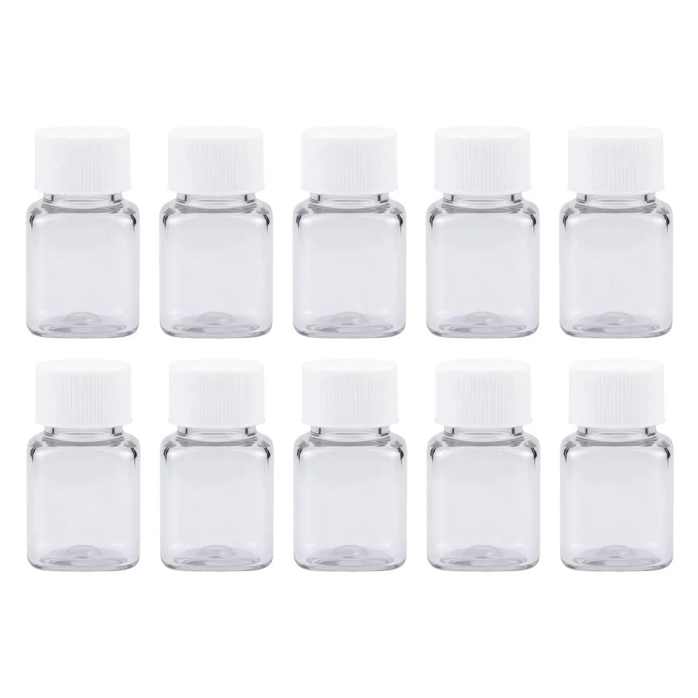 Transparent Perler Bead Storage Box Large Capacity with Cover Perler Bead Packaging Box Dustproof Bead Storage Bottle Peaceful Pleasures Health and Wellness 10 bottles