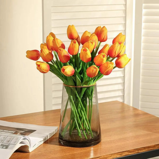Artificial Tulip Flowers 10/20pcs – Realistic Latex Bouquet Decor Artificial Flowers Peaceful Pleasures Health and Wellness