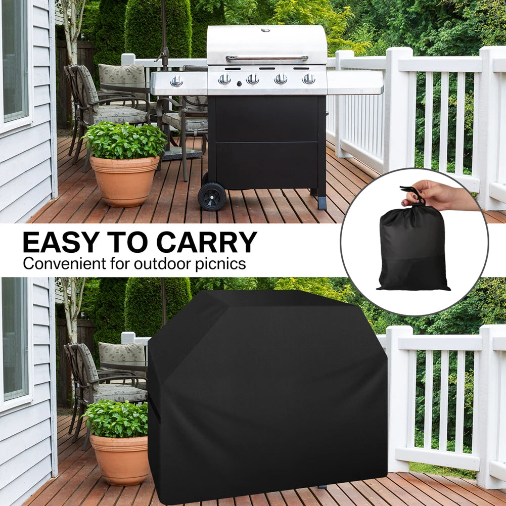 Waterproof BBQ Covers Barbecue Cover Gas Grill Cover for Grill Protection Windproof Dust Rip-proof UV Protection W/ Storage Bag Peaceful Pleasures Health and Wellness