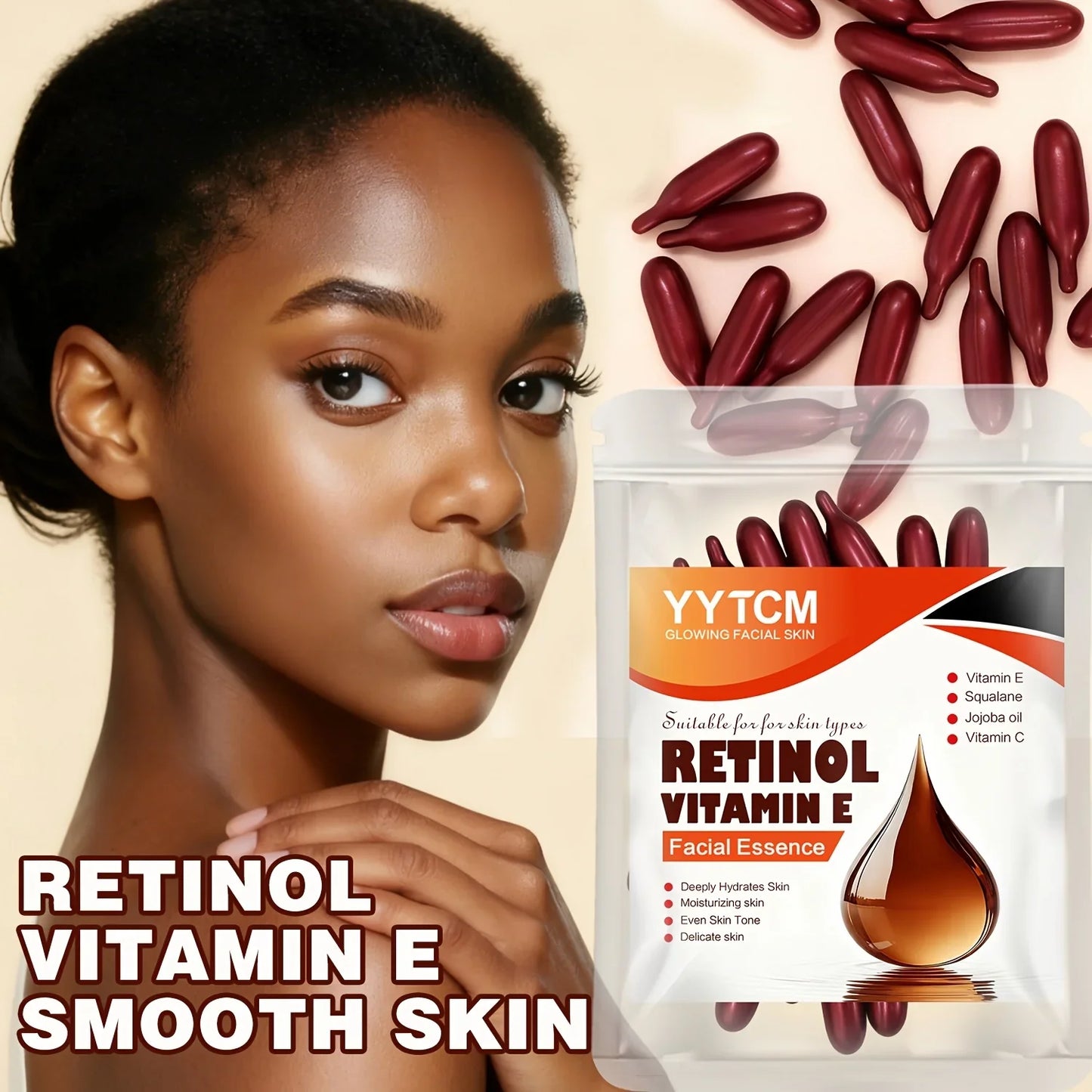 Retinol & Vitamin E Capsule Serum – Brighten & Firm Skin