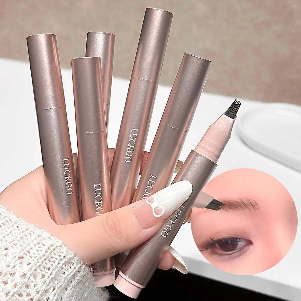 Waterproof Multi-Tip Liquid Eyebrow Pen – Long-Lasting & Natural