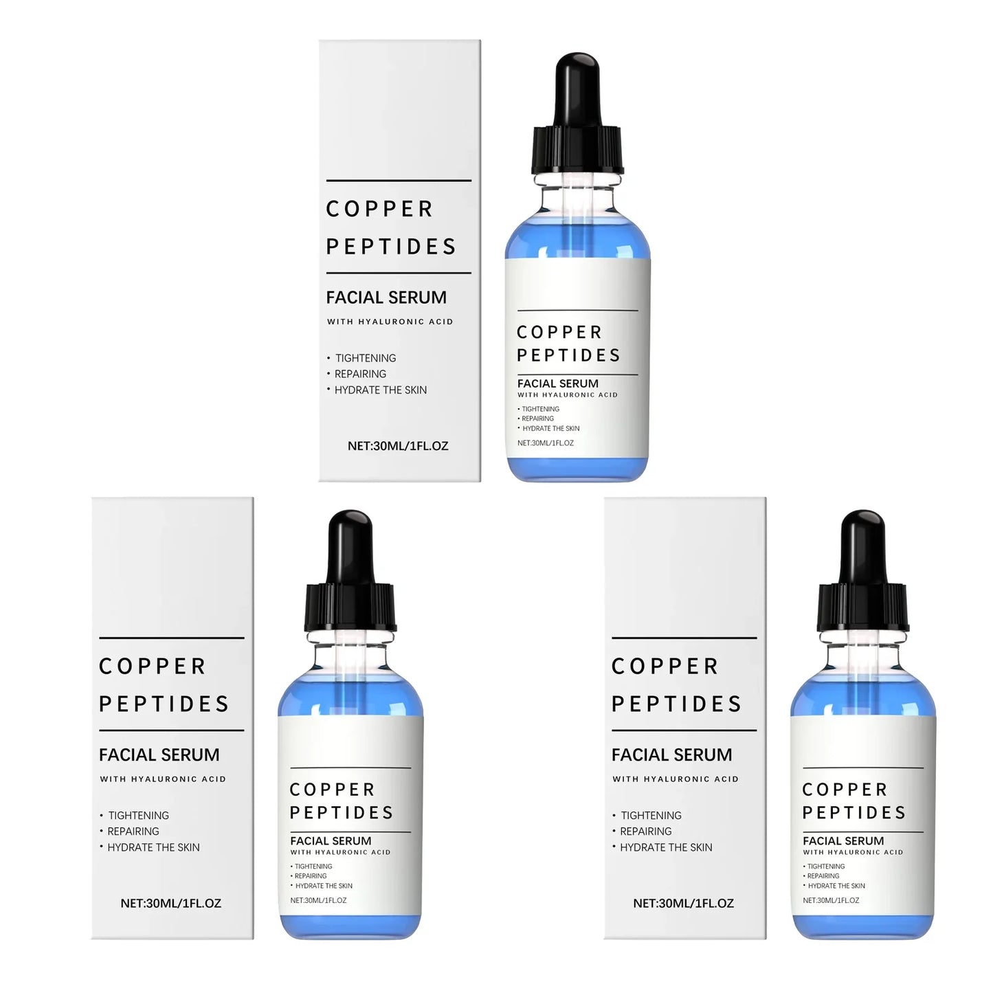 Copper Peptide & Hyaluronic Acid Face Serum 30ml