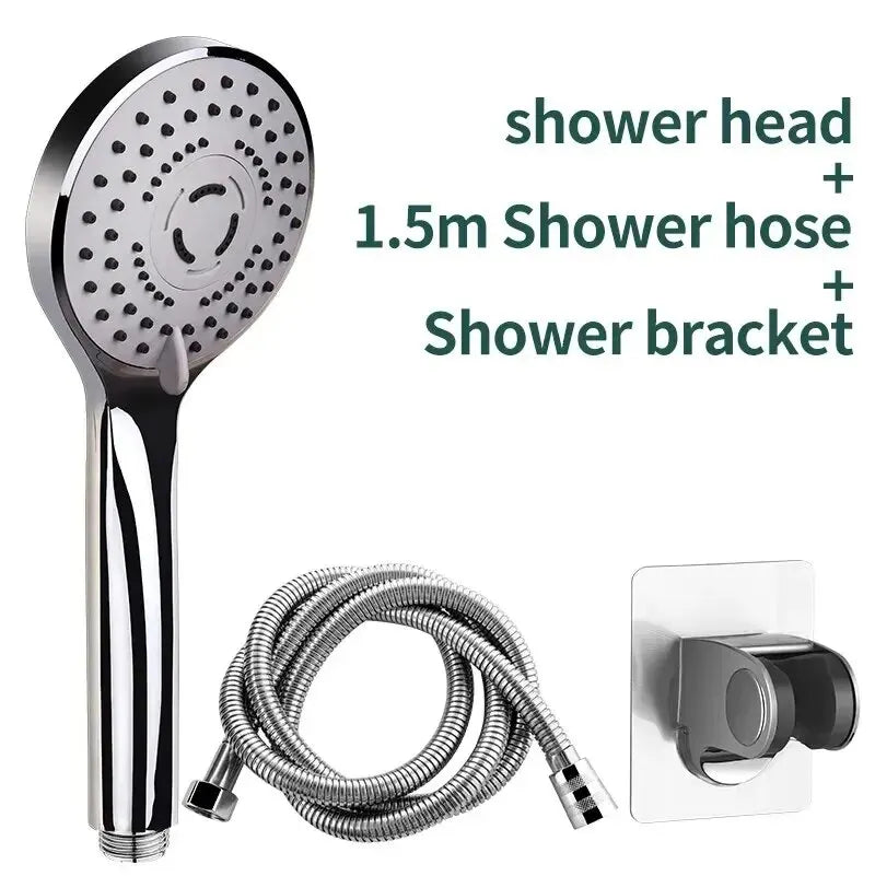 High-Pressure Handheld Shower Head | 5 Spray Modes, Water Saving