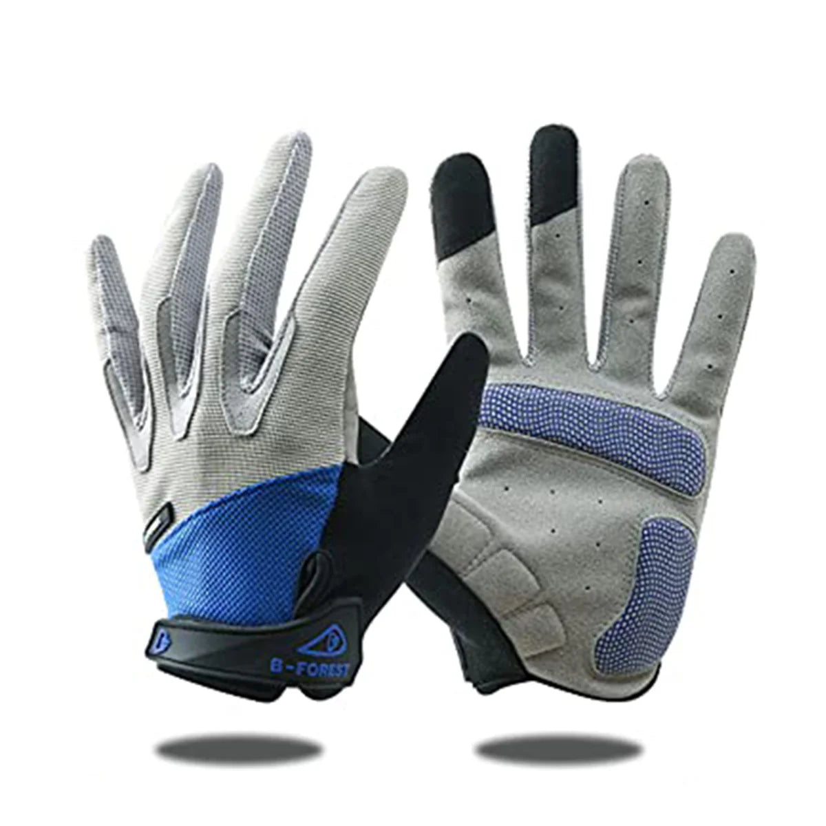 One Pair Unisex Full Finger Outdoor Sports Cycling Gloves Touch Screen Compatible,Anti-slip,Waterproof,Windproof Glove Peaceful Pleasures Health and Wellness Blue XL