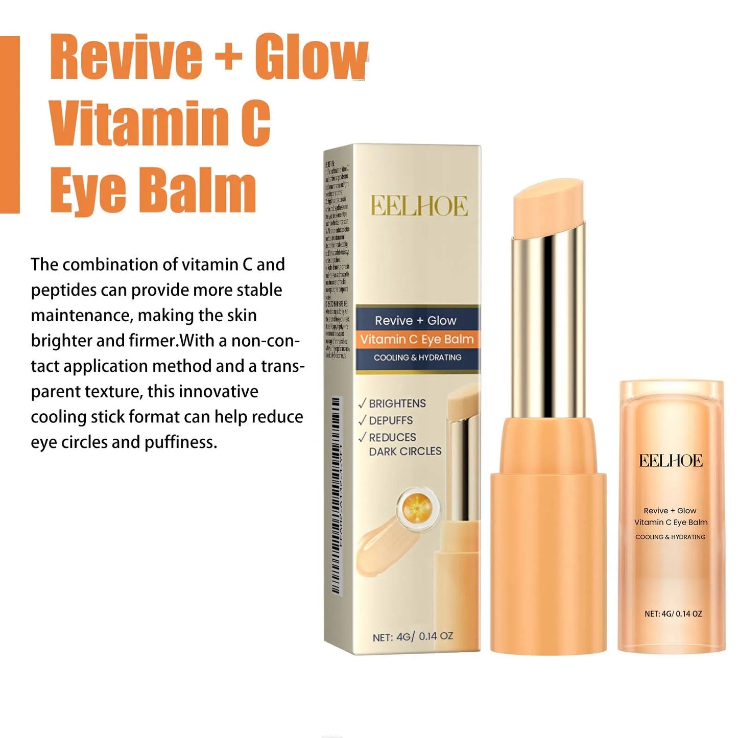 Vitamin C Eye Balm Stick – Dark Circles & Fine Lines