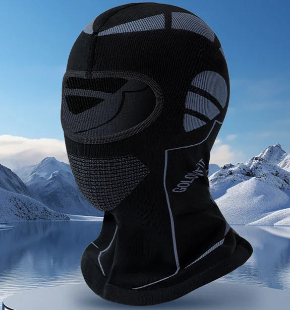 Men Women Cold-Proof Thermal Scarf Winter Ski Hat Balaclava Full Face Mask Ski Cycling Hunting Head Neck Cover Helmet Liner Cap Peaceful Pleasures Health and Wellness Black blue 25-38cm