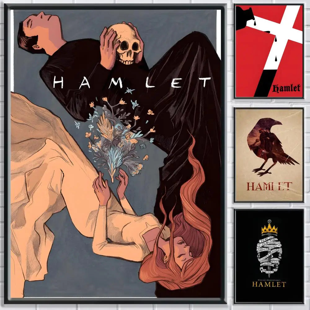 Drama H-Hamlet Poster HD Self Adhesive Waterproof Wall Art Ideal for Home Office Dorm Bedroom Great Gift Peaceful Pleasures Health and Wellness