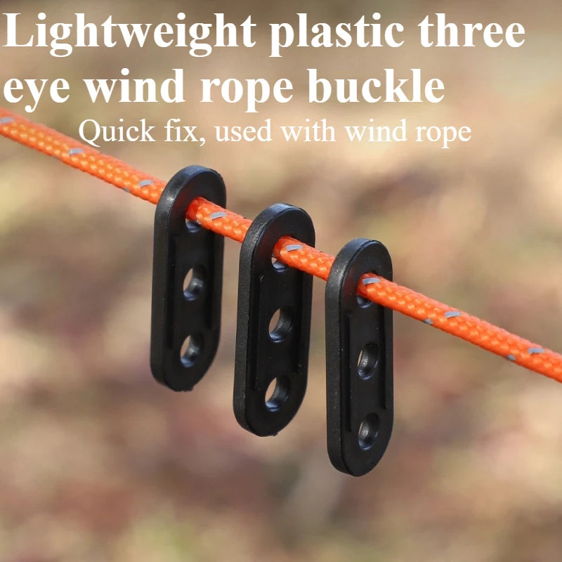 10-Pack Tent Rope Adjustment Buckles | Windproof Anti-Slip Tent Rope Buckles Peaceful Pleasures Health and Wellness